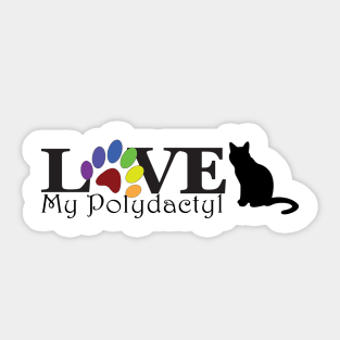 LOVE My Polydactyl Sticker